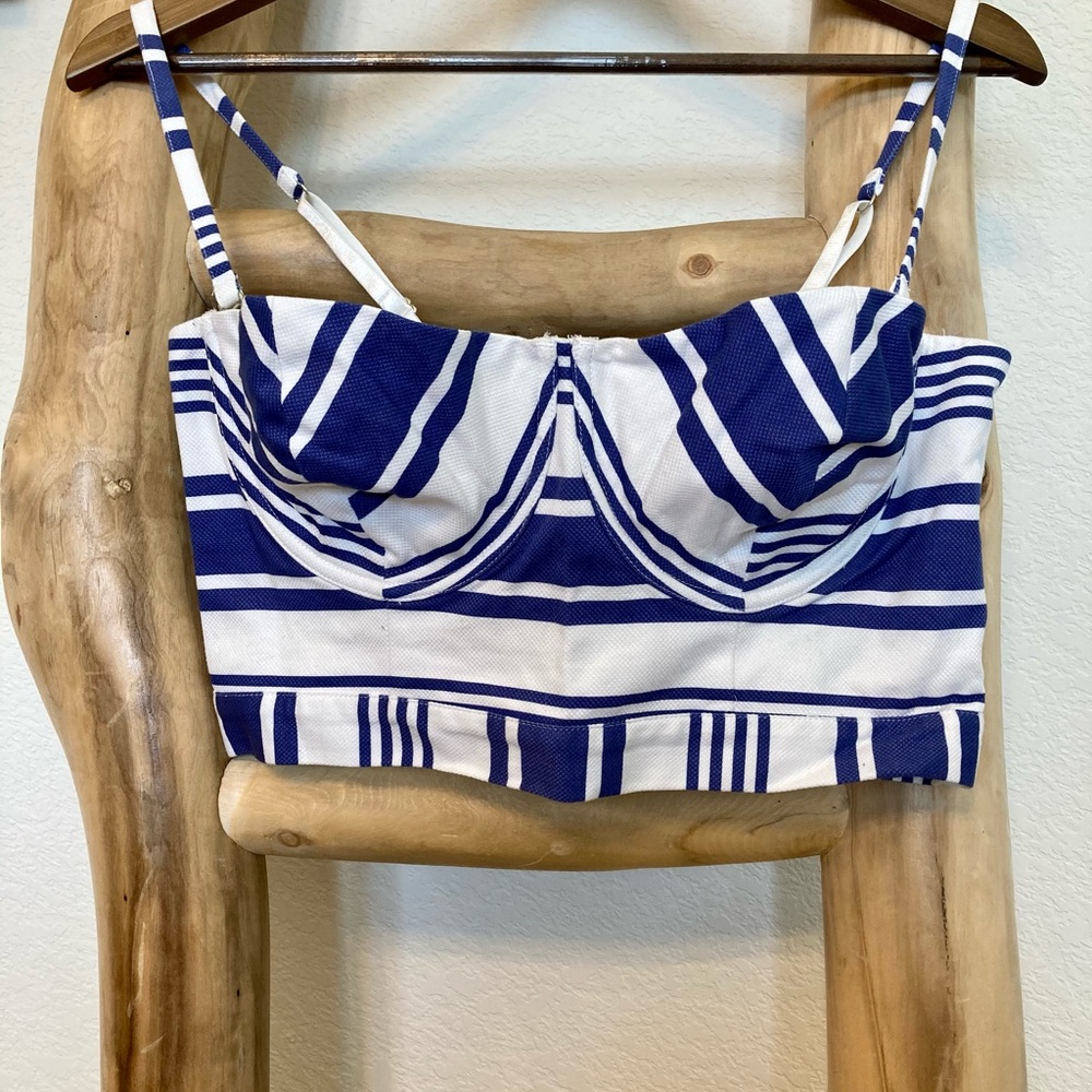 Victoria’s Secret Blue and White Bustier